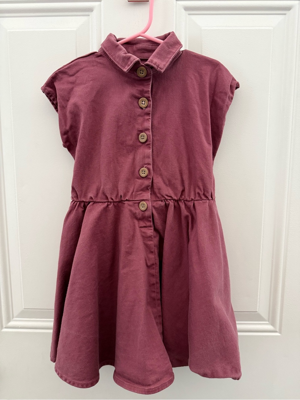 Toddler Burgundy Twirl dress.